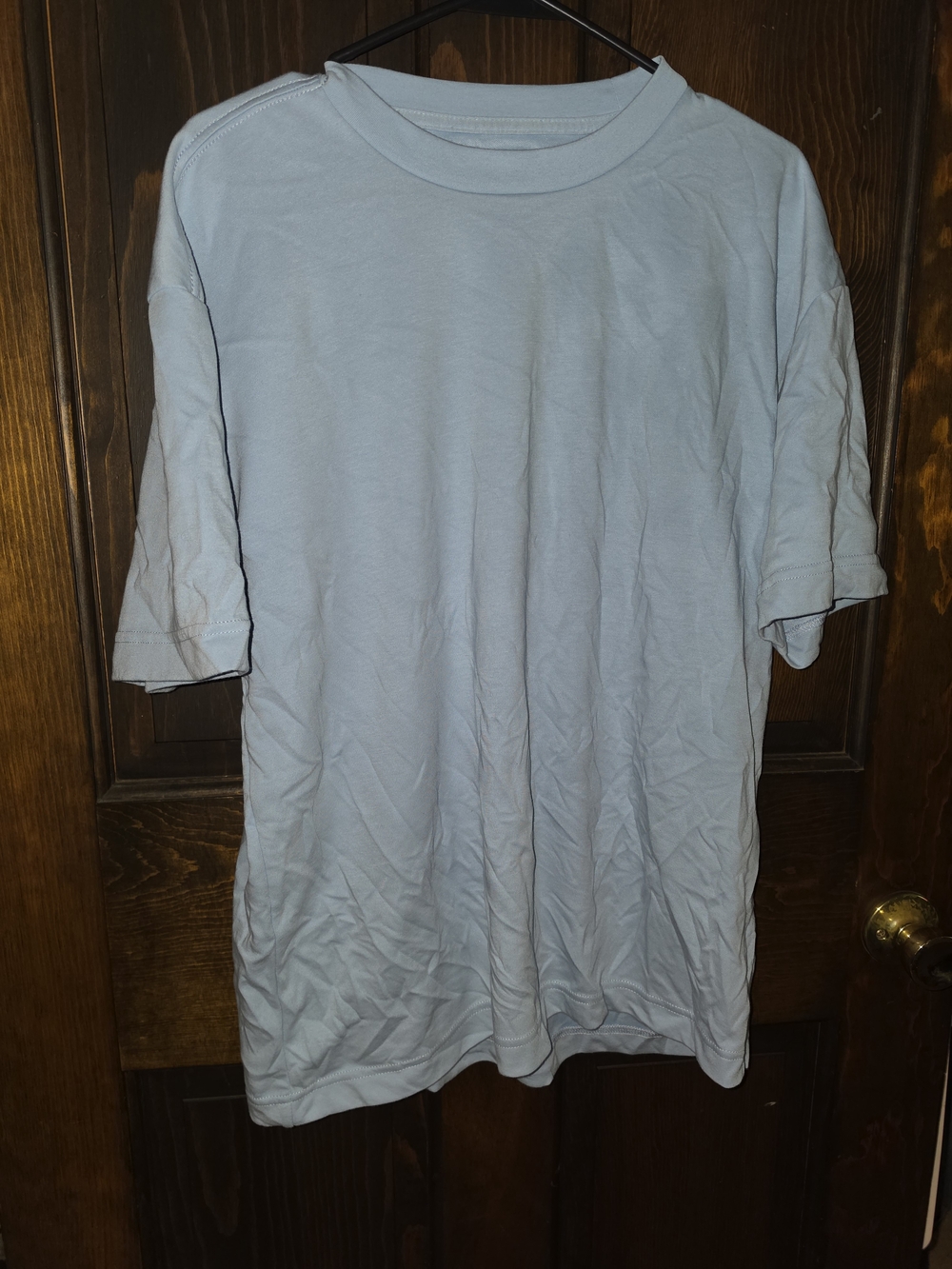 Light Blue Men's Crew Neck T-Shirt